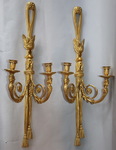 Louis XVI style sconces pair