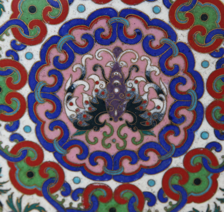 Vase émail cloisonné circa 1880