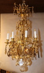 Lustre 9 lumires Baccarat dbut XX