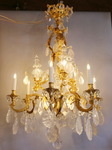 Lustre de style Louis XIV Rgence circa 1900