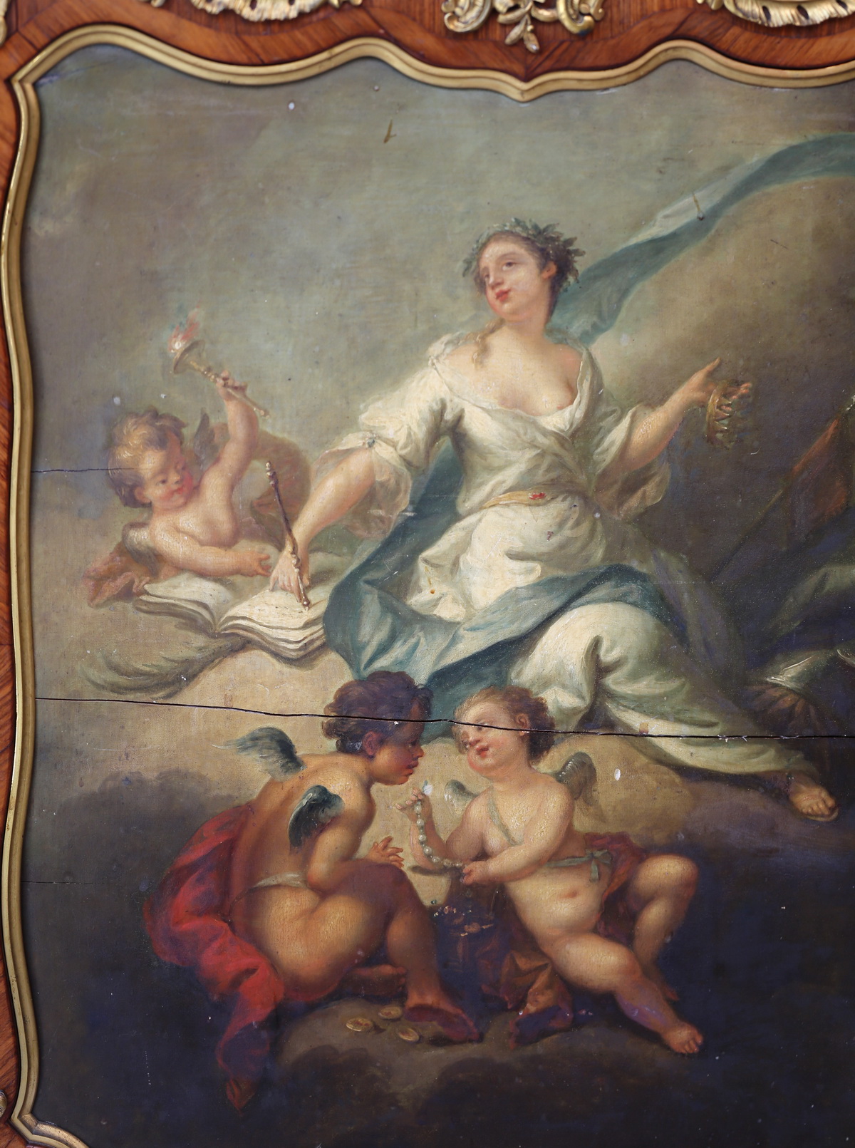 Support furniture stamped Pecquereau XIX