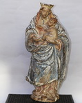 Vierge pierre sculpte, poque XVI me