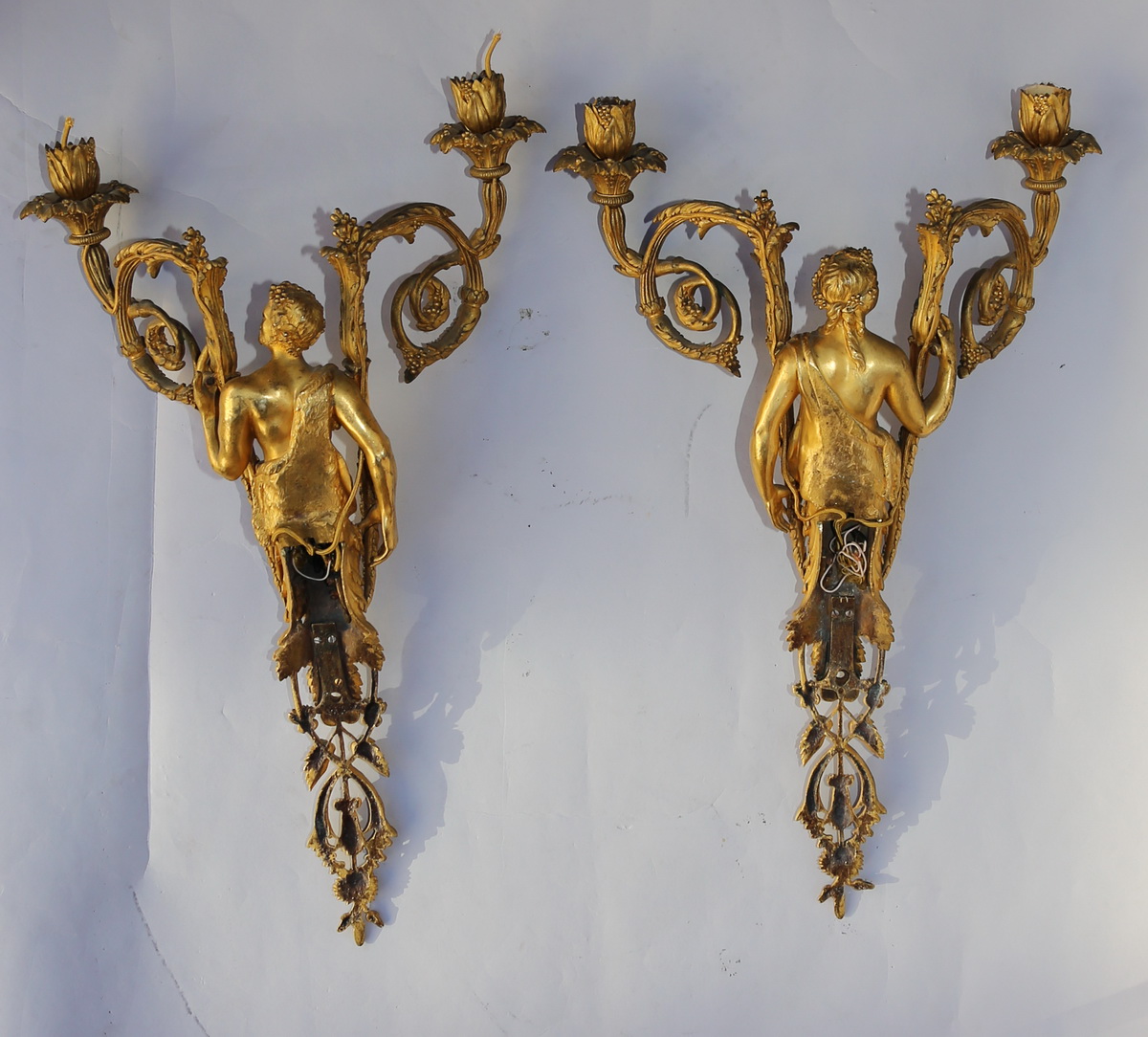 Paire d'appliques style Louis XVI circa 1820