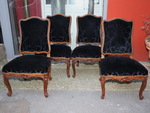 Suite de 4 chaises époque XVIII