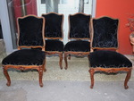 Suite de 4 chaises poque XVIII