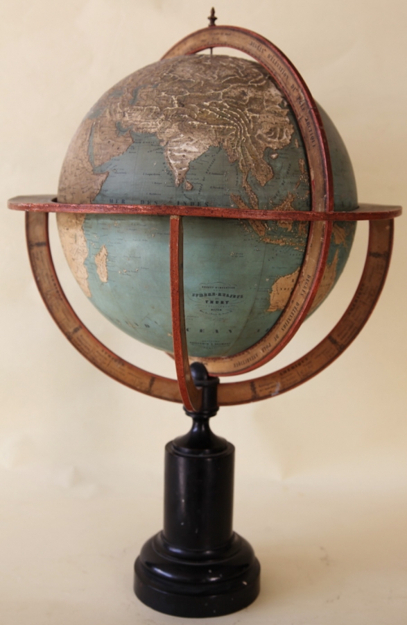 GLOBE TERRESTRE par THURY 1858
