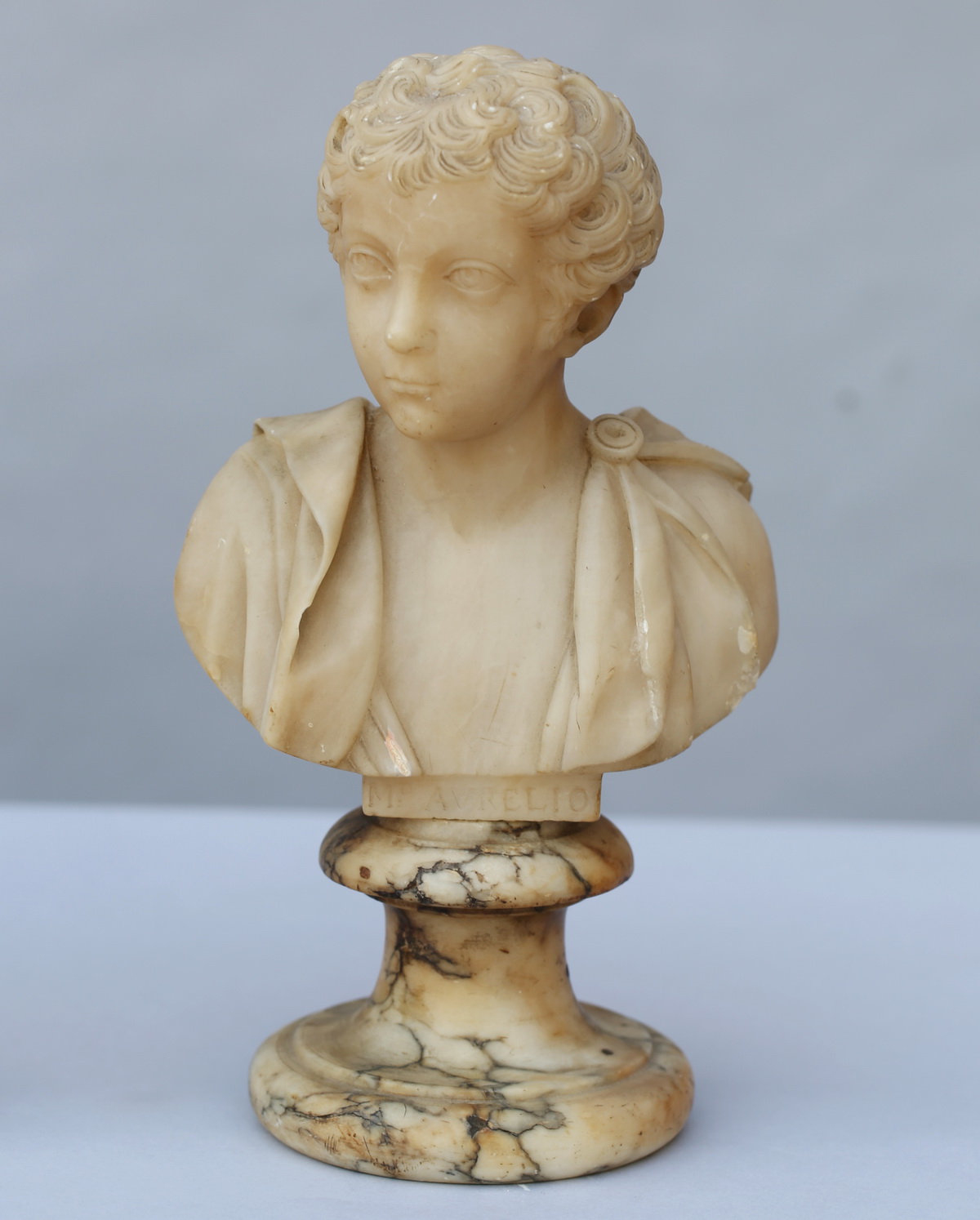 Pair of busts Neron and Aurelius Italie XIX