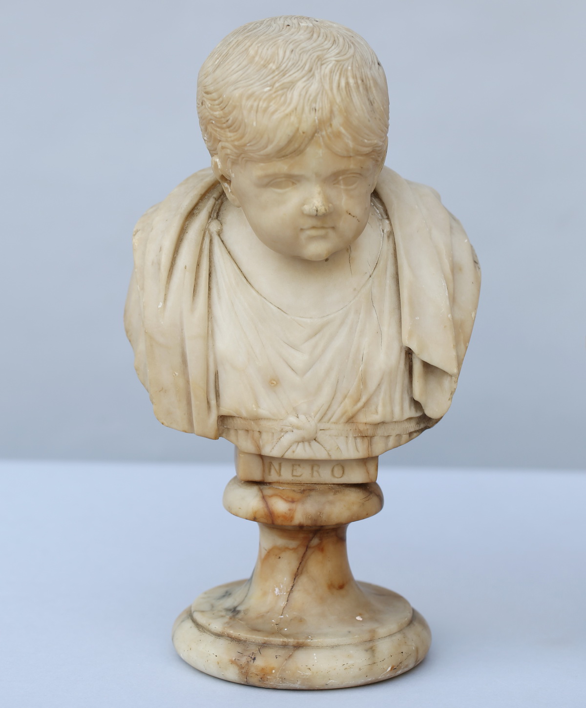 Paire de bustes Neron et Aurele Italie XIX