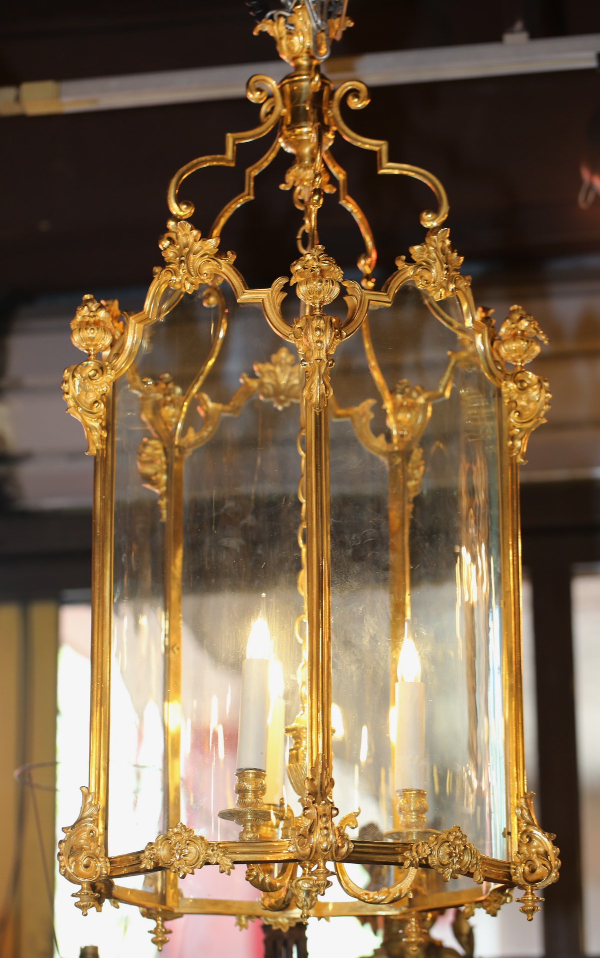 Lanterne En Bronze Doré Style Louis XV Circa 1880