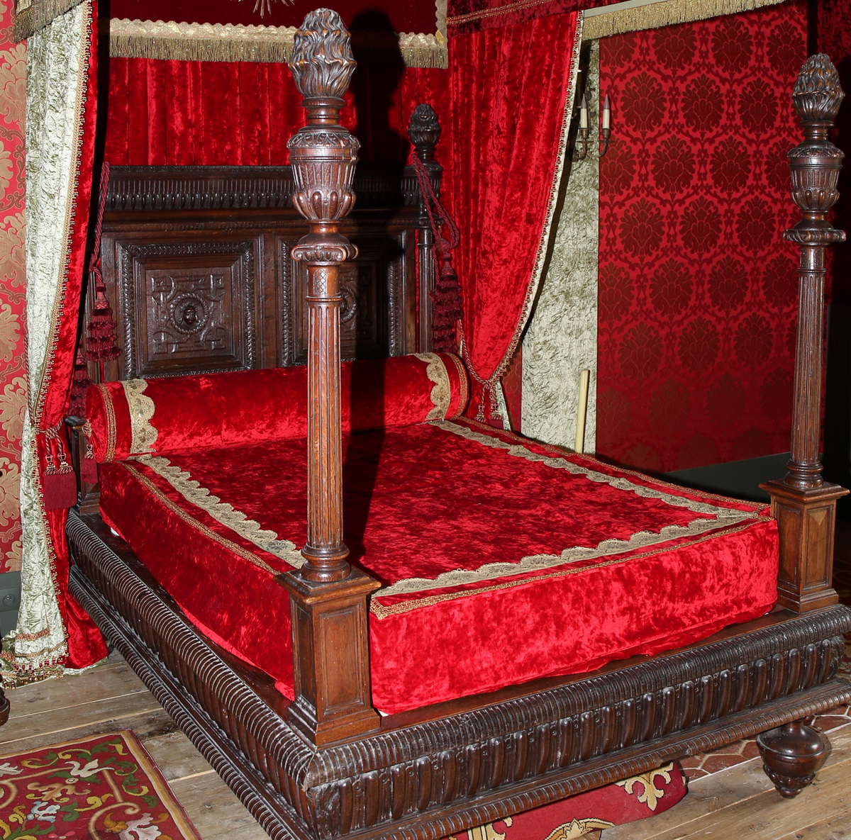 Louis XIV style bed circa 1850