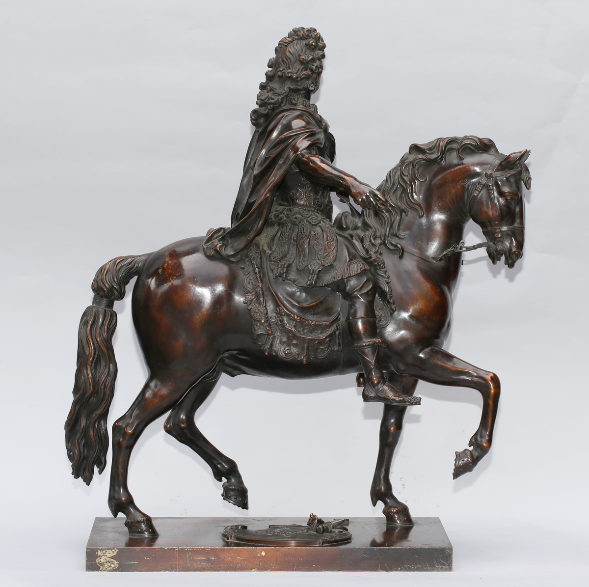 Louis XIV on horseback after Giradon