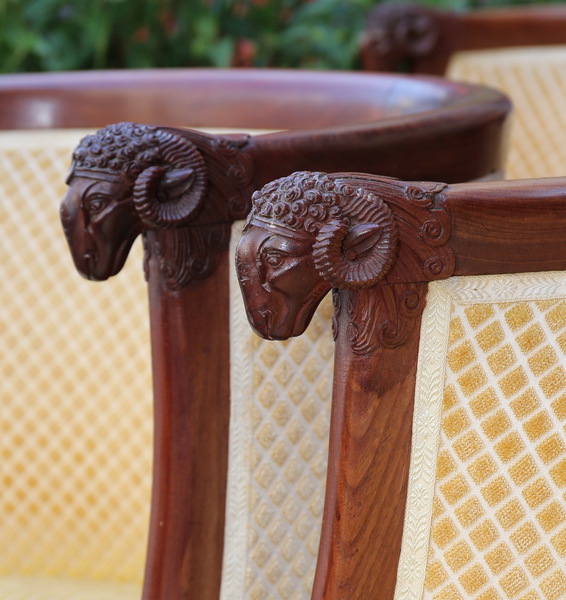 Salon 6 pièces attribué à Jacob époque Empire