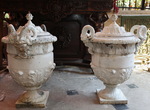 Society of Val d'Osne pair of large vases