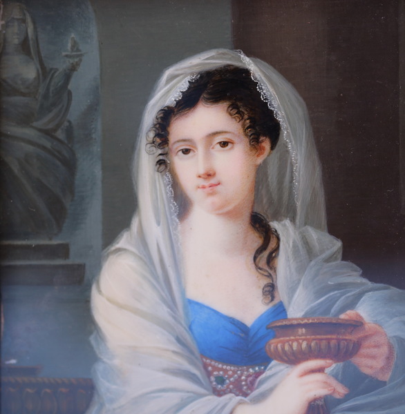 Ecole Française début XIX, miniature