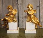 Angels in gilt bronze nineteenth time