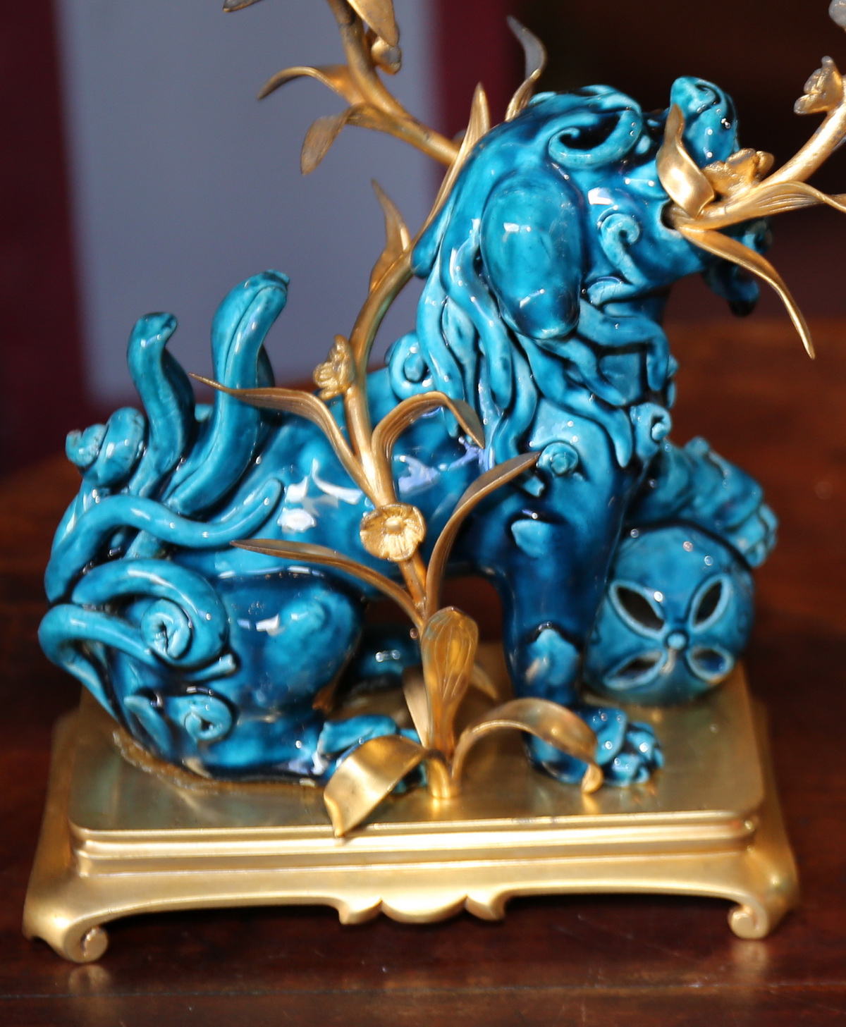 Paire de bougoirs XIX