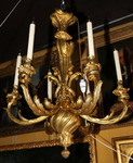 lustre en bronze style Transition circa 1880