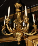 Transition style bronze chandelier circa 1880 