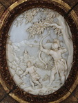 Carved ivory medallion 