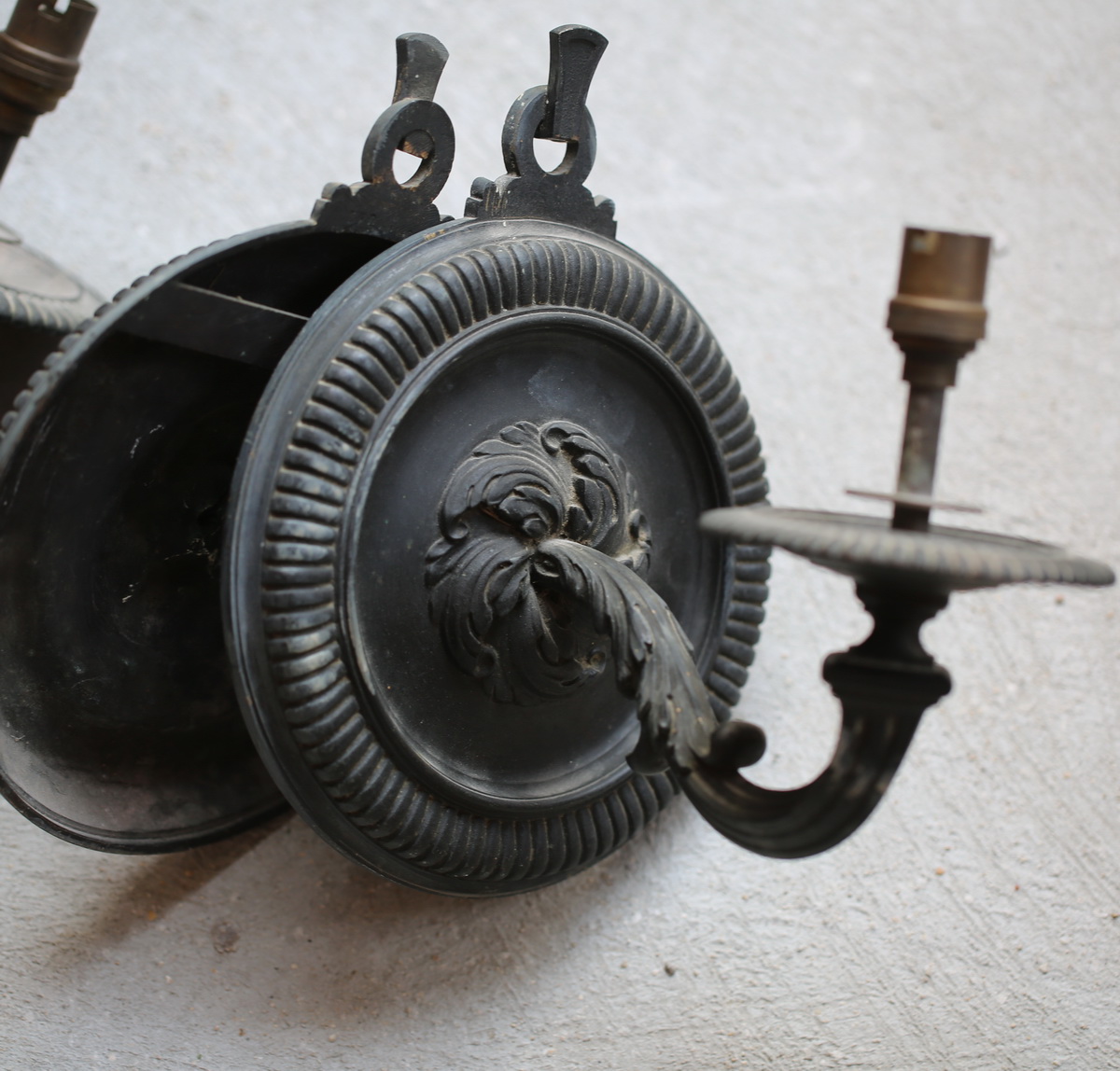 Paire appliques bronze style L XIV