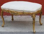 Wide stool Venetian style XIX