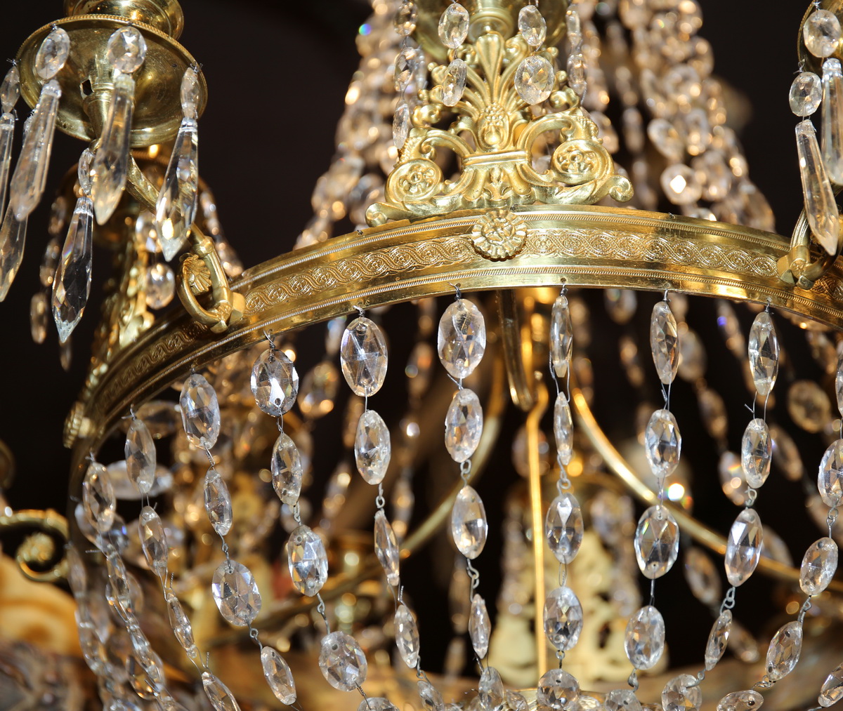 Paire de lustres Empire