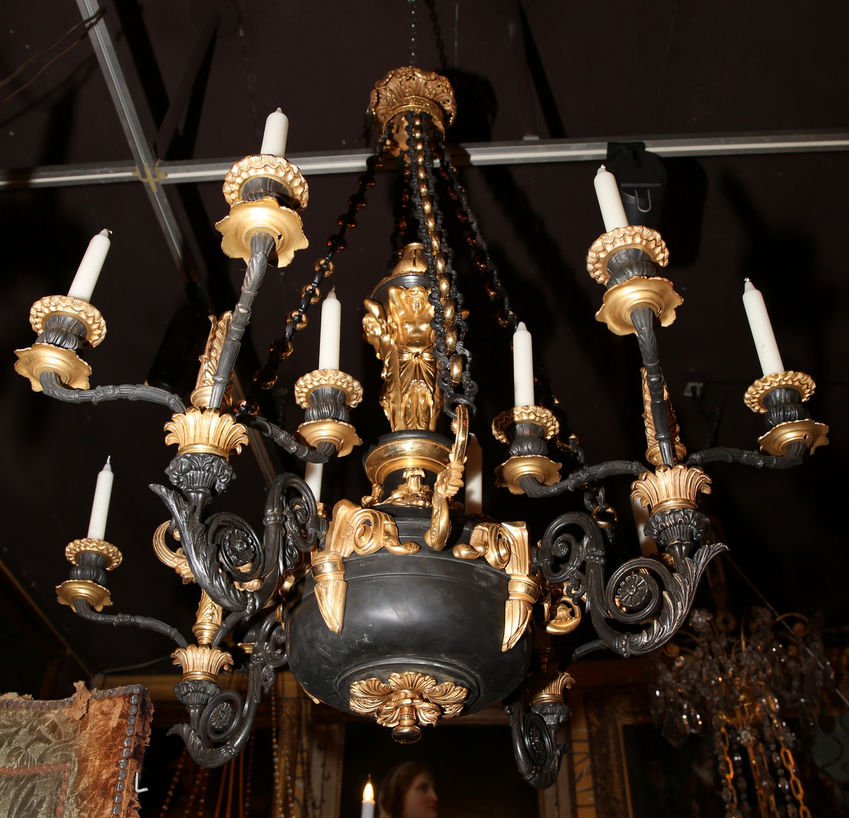 Lustre en bronze époque Restauration
