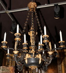 Lustre en bronze poque Restauration