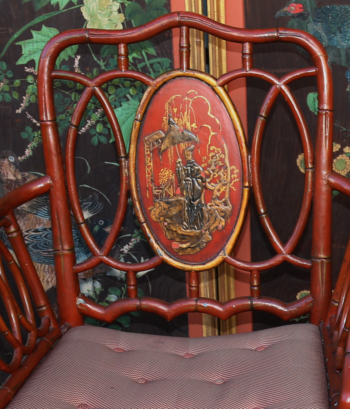 Paire de fauteuils style chinois circa 1880