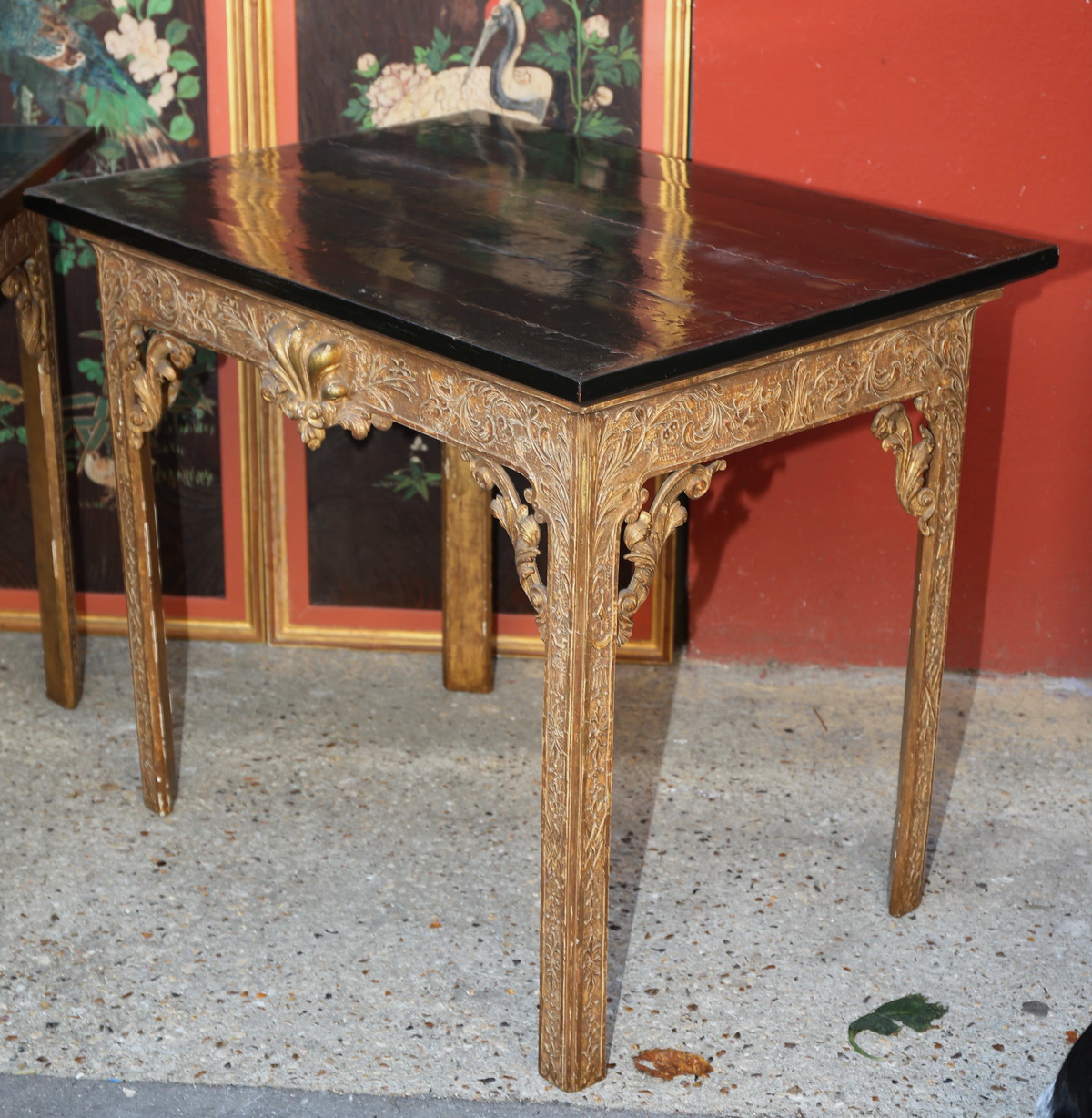 Pair of tables consoles England end XVIII