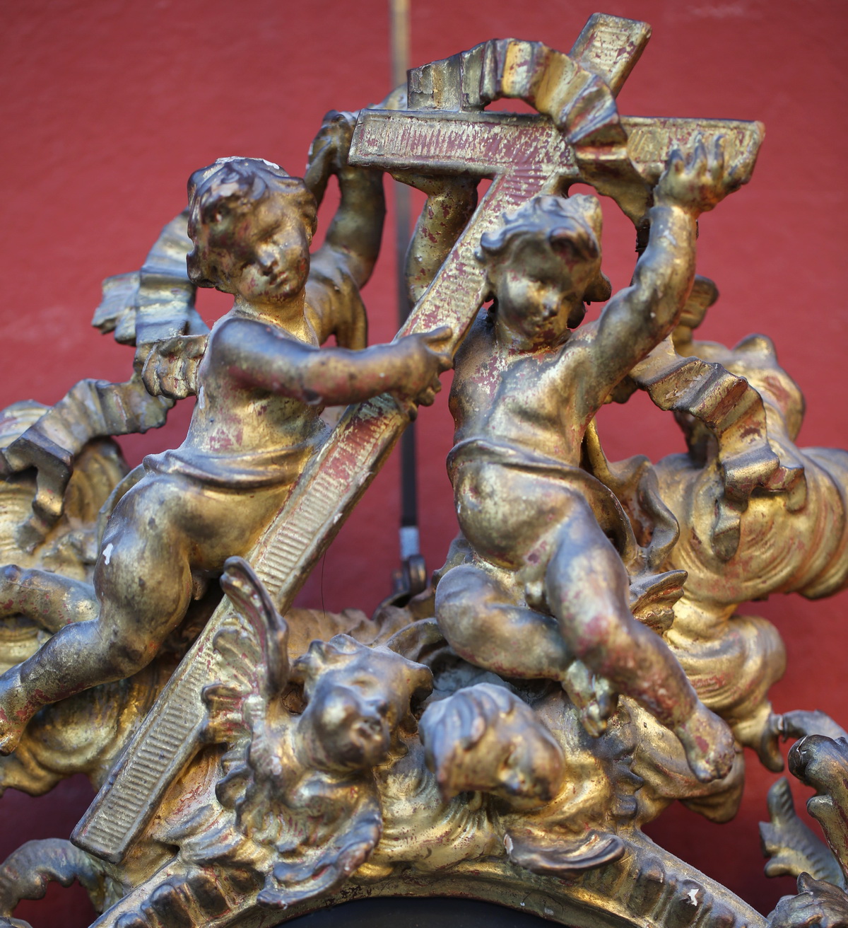 XVIII stoup and gouache