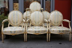 Suite de 6 fauteuils poque XVIII