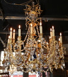 Chandelier 18 lights Louis XVI style early twentieth