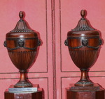 Pair of English style cutlery box from the XVIII