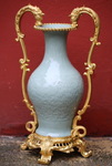 Vase céladon Chine XVIII