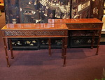 Pair of nineteenth mahogany consoles