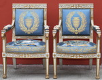 Paire de fauteuils Empire Italie circa 1810