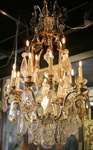 Baccarat cage chandelier circa 1950