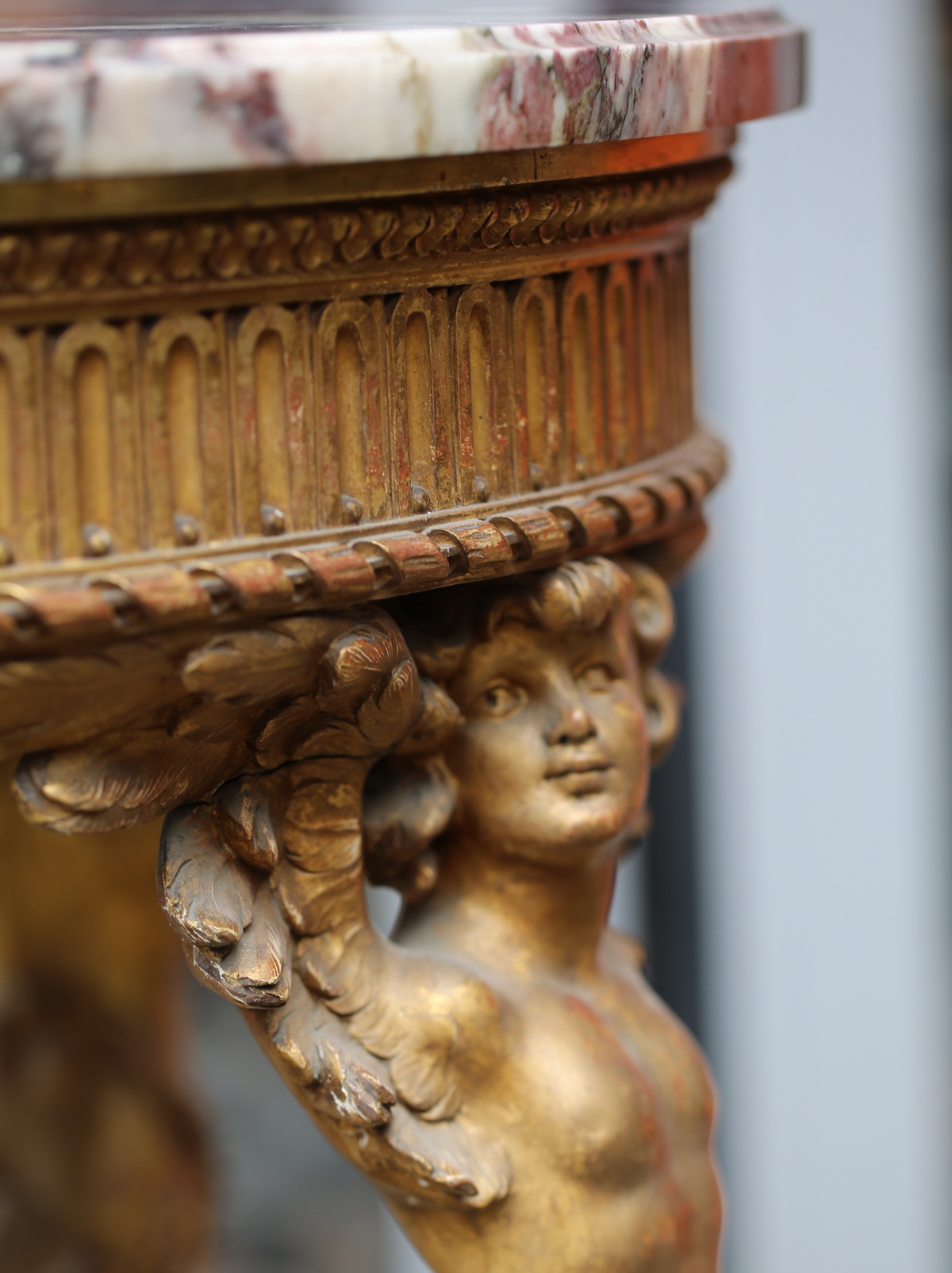 Pedestal Louis XVI style circa 1880