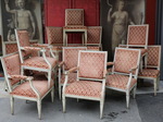 Louis XVI period living room (14 pieces)