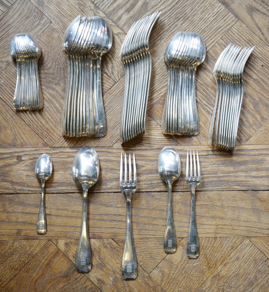 Ménagère en argent M.O Lappara circa 1930