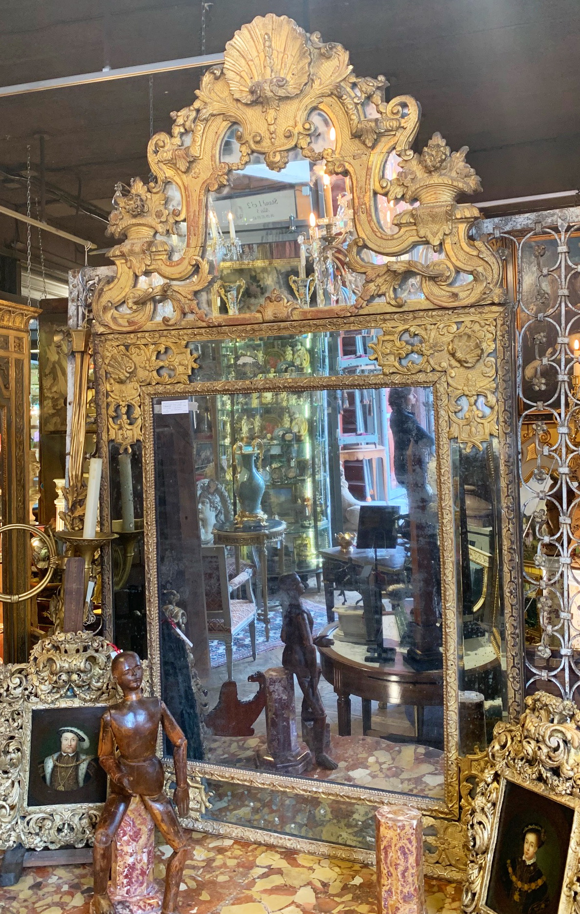 Miroir d'époque Régence