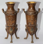 Levilllain 1837-1905, pair of vases