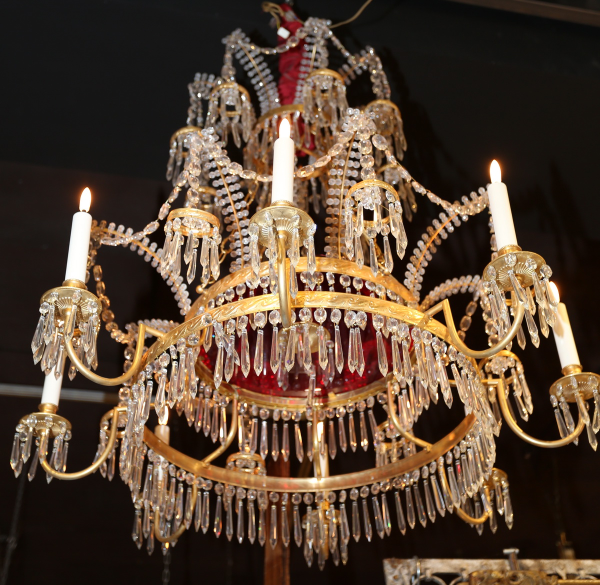 Northern European style chandelier circa 1950