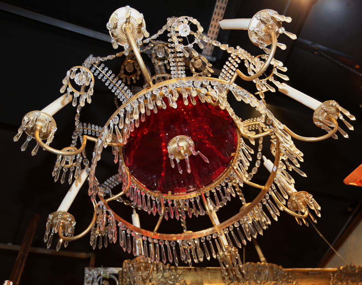 Northern European style chandelier circa 1950