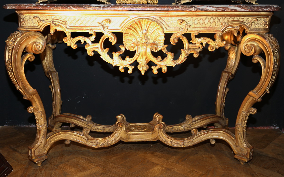 Table console époque Régence