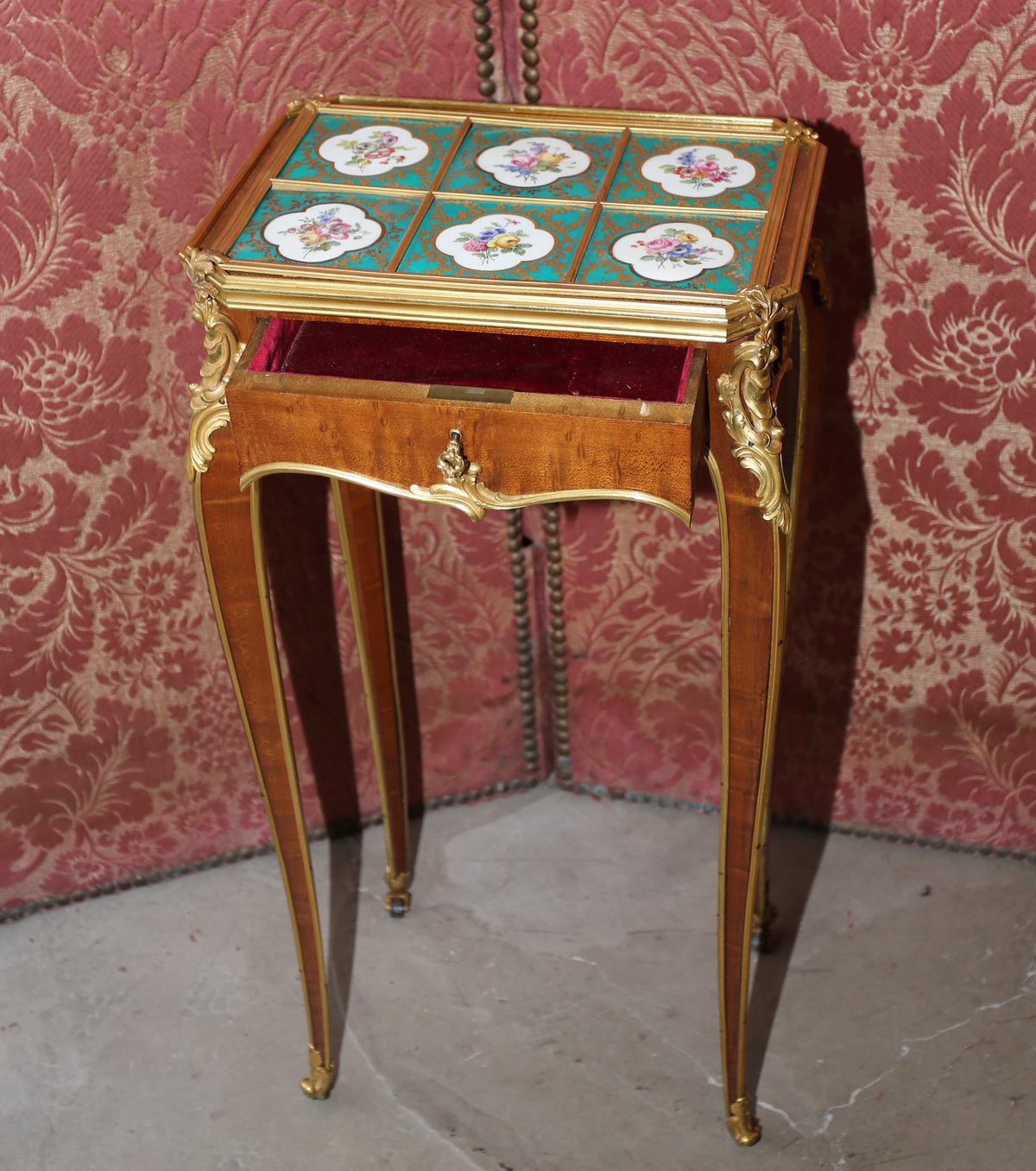 Transition style coffee table, circa 1880