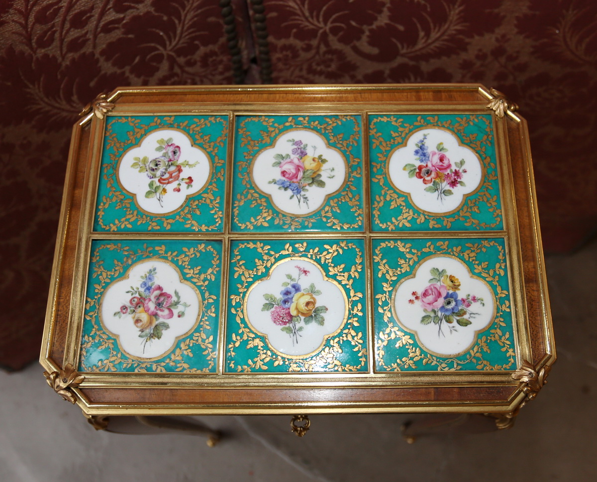 Transition style coffee table, circa 1880