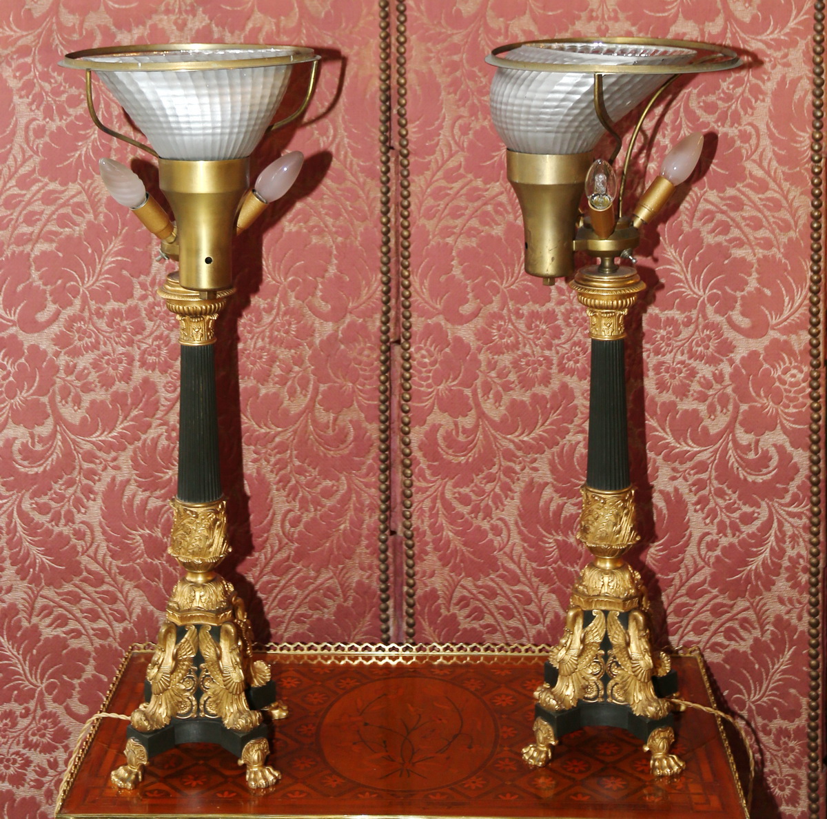 Paire de lampes, maison Malabert