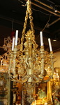 Louis XVI style chandelier gilt bronze XIX